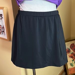 MAXINE of HOLLYWOOD Size 18W SwimSkirt  Classic Ink Black Lined MODESTY $64 NEW